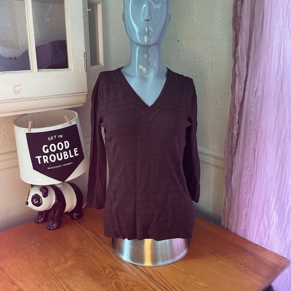 Elegant Black V-Neck Blouse
